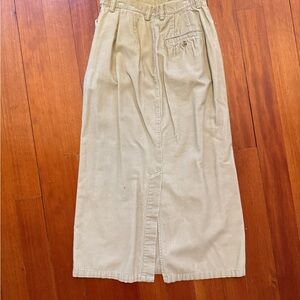 Vintage Eddie Bauer 90s khaki 100% cotton maxi skirt Y2K boho